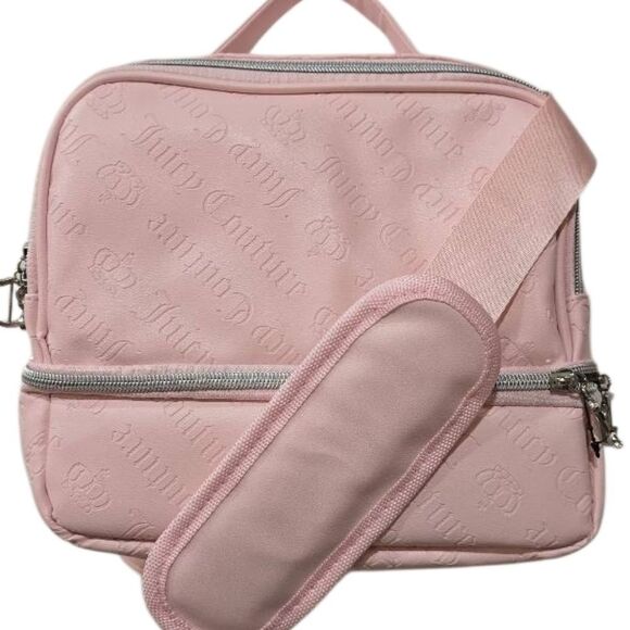 Juicy Couture Signature Logo/Crown Embossed Zip-Around Insulated Lunch Tote Bag - Picture 2 of 9